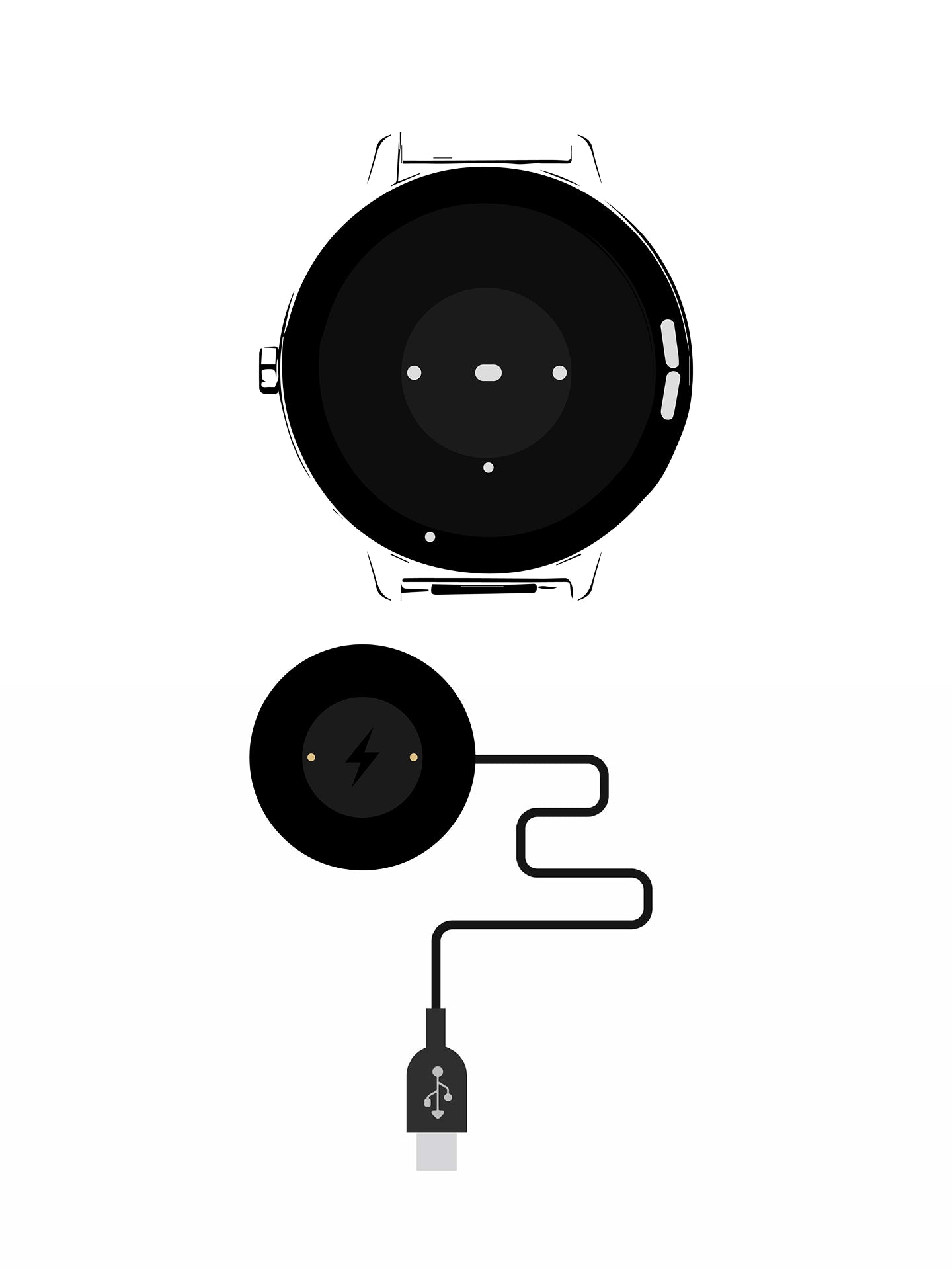 Carregador Smartwatch Mini APP One Time Pro - OSWC11